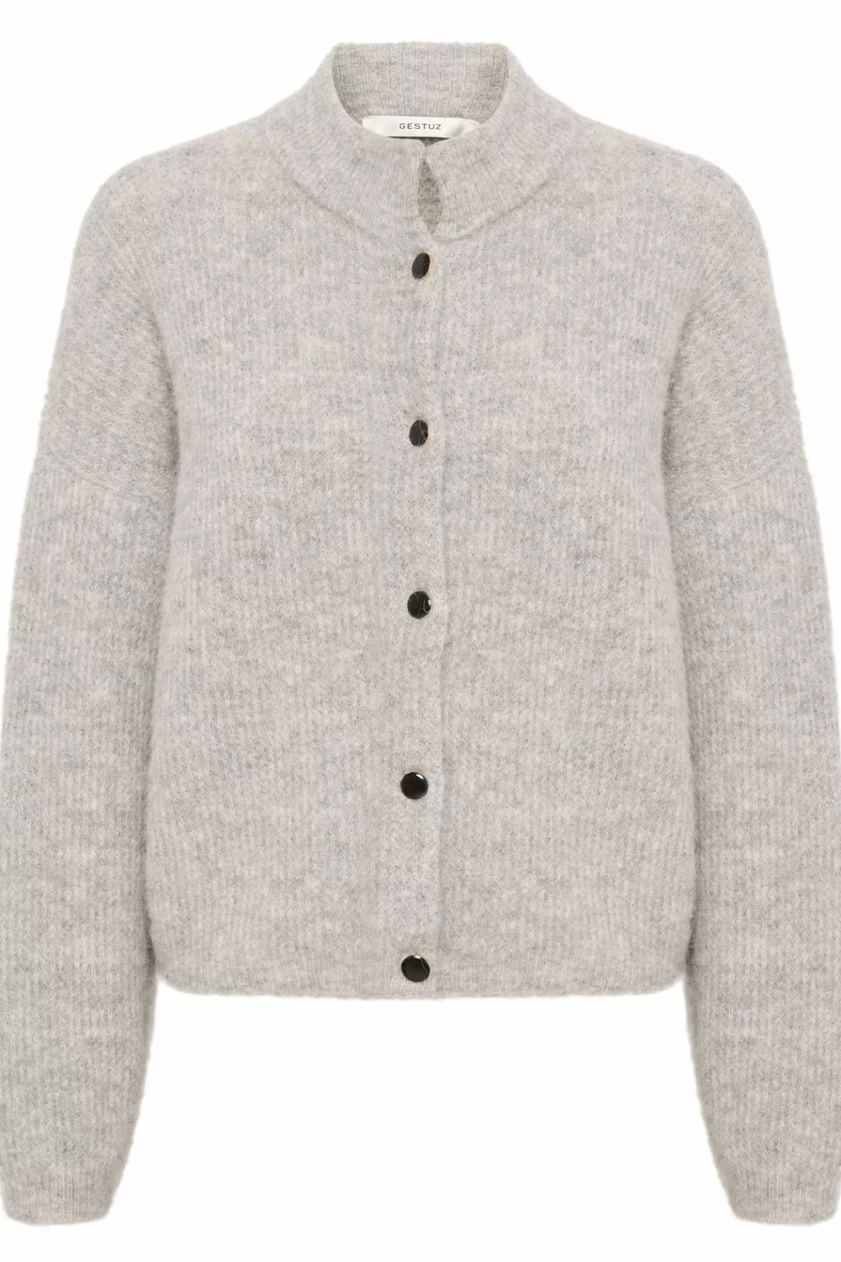 Shop Gestuz Alphagz Cardigan Light Grey Melange