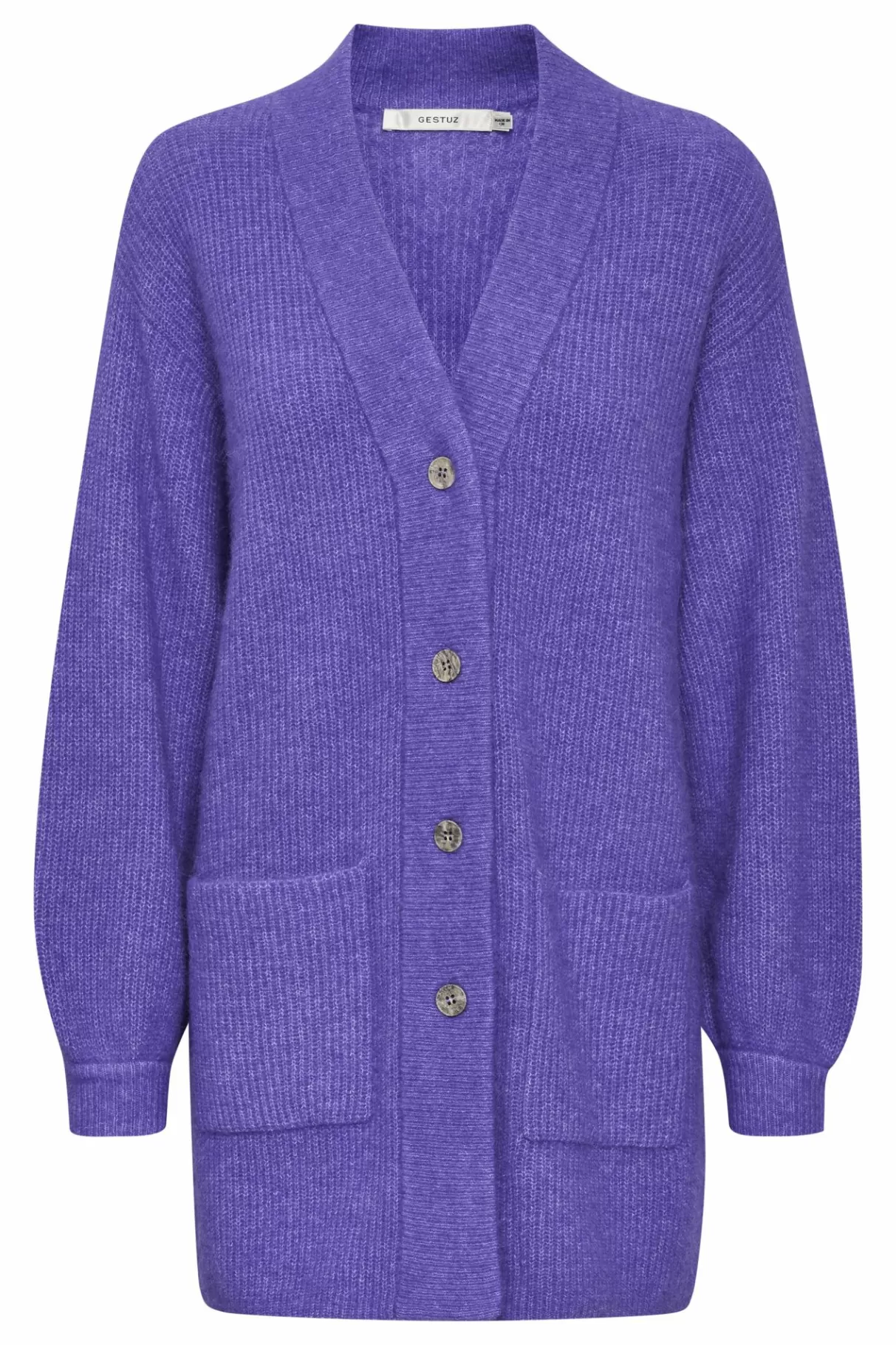 Best Sale Gestuz Alphagz Strikcardigan Purple Opulence Melange