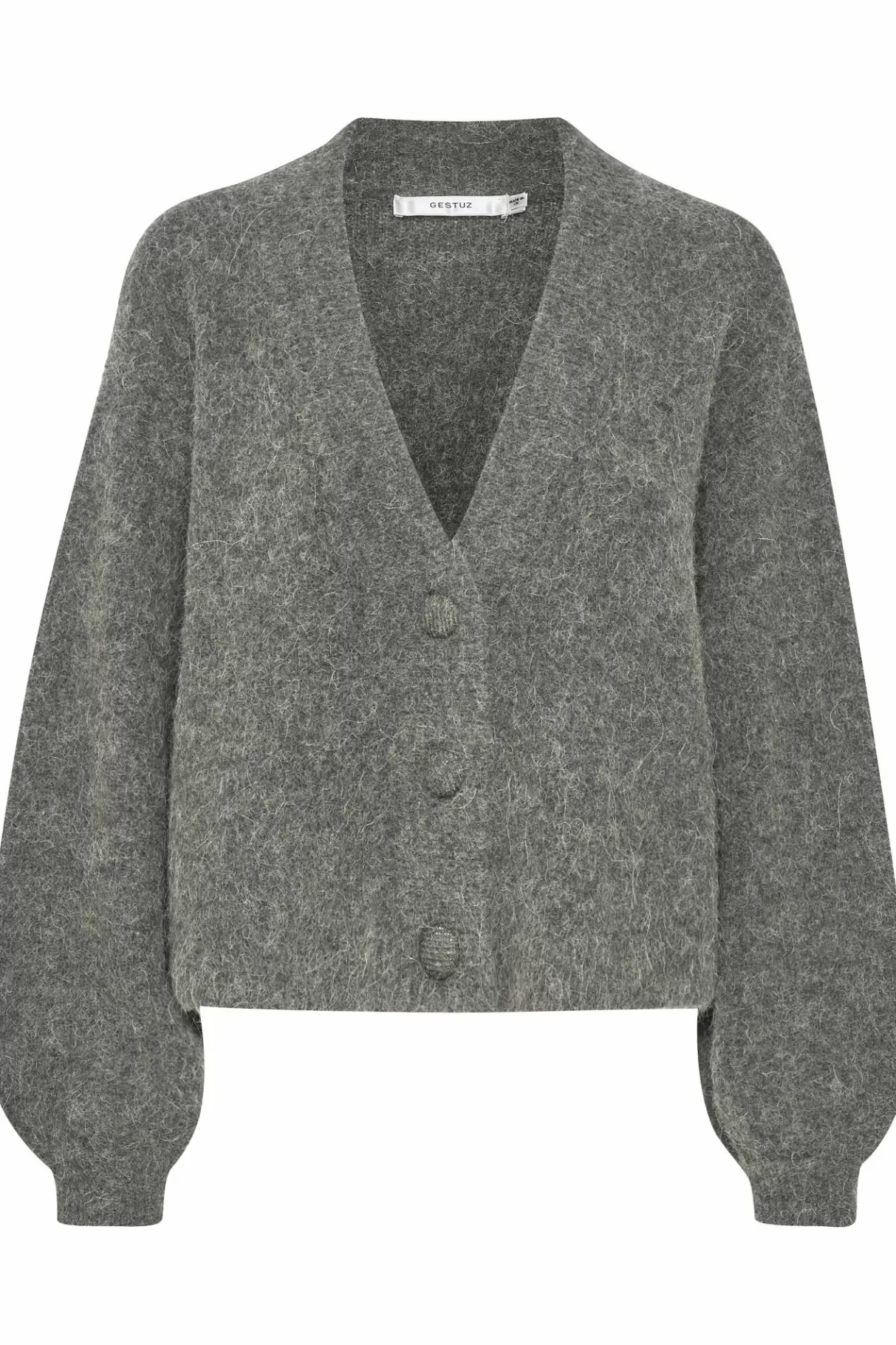 Best Sale Gestuz Alphagz Strikcardigan Stone Grey Melange