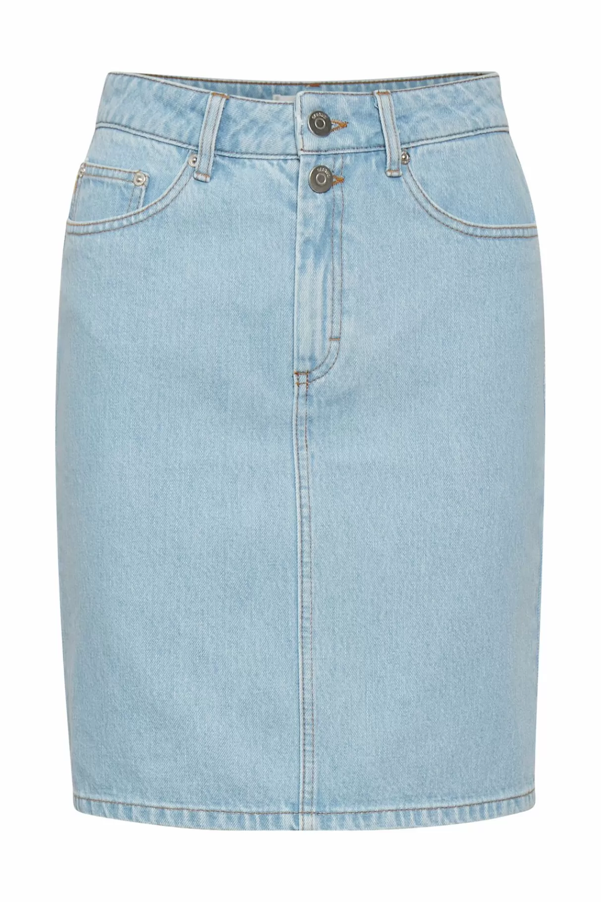 Best Sale Gestuz Dacygz Denimnederdel Light Blue Vintage