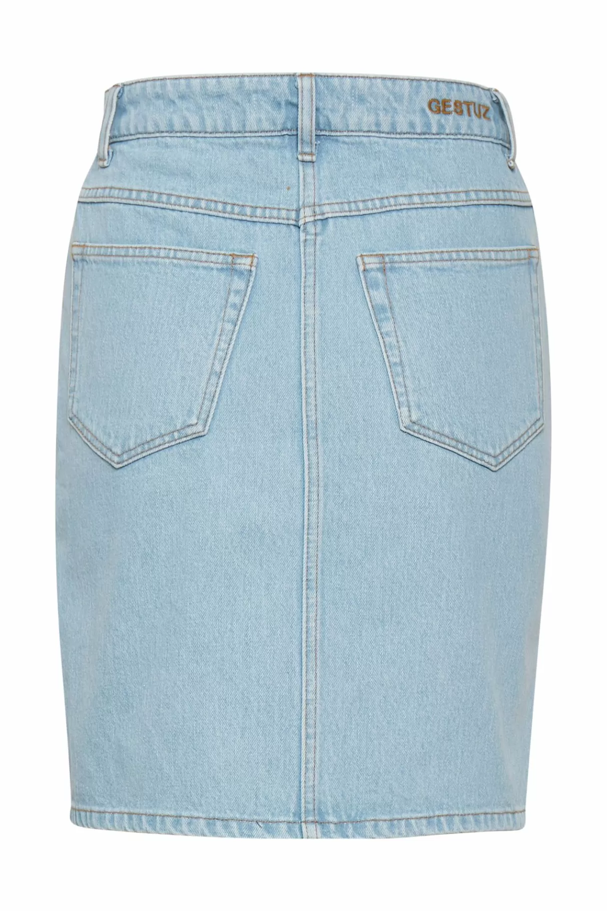 Best Sale Gestuz Dacygz Denimnederdel Light Blue Vintage