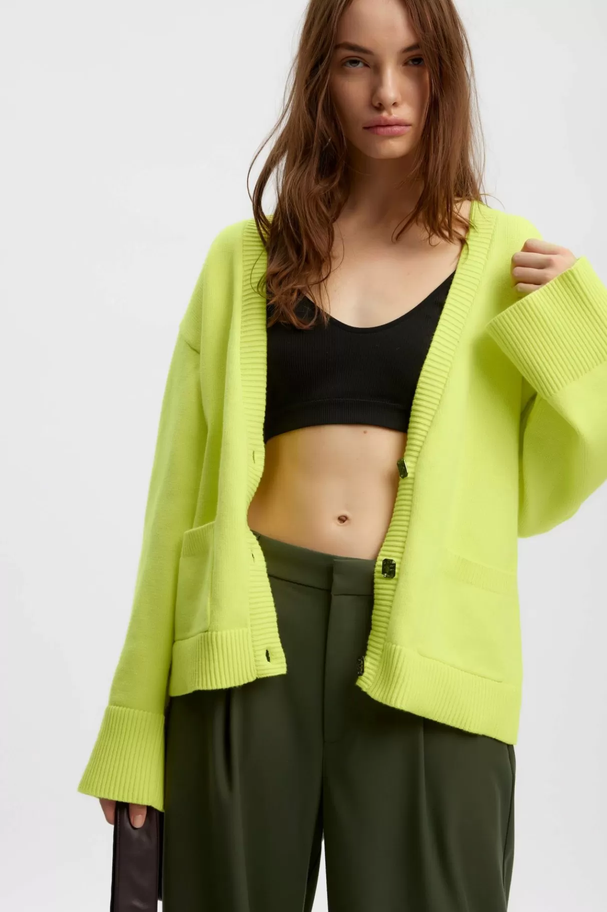 Fashion Gestuz Emblagz Cardigan Sunny Lime