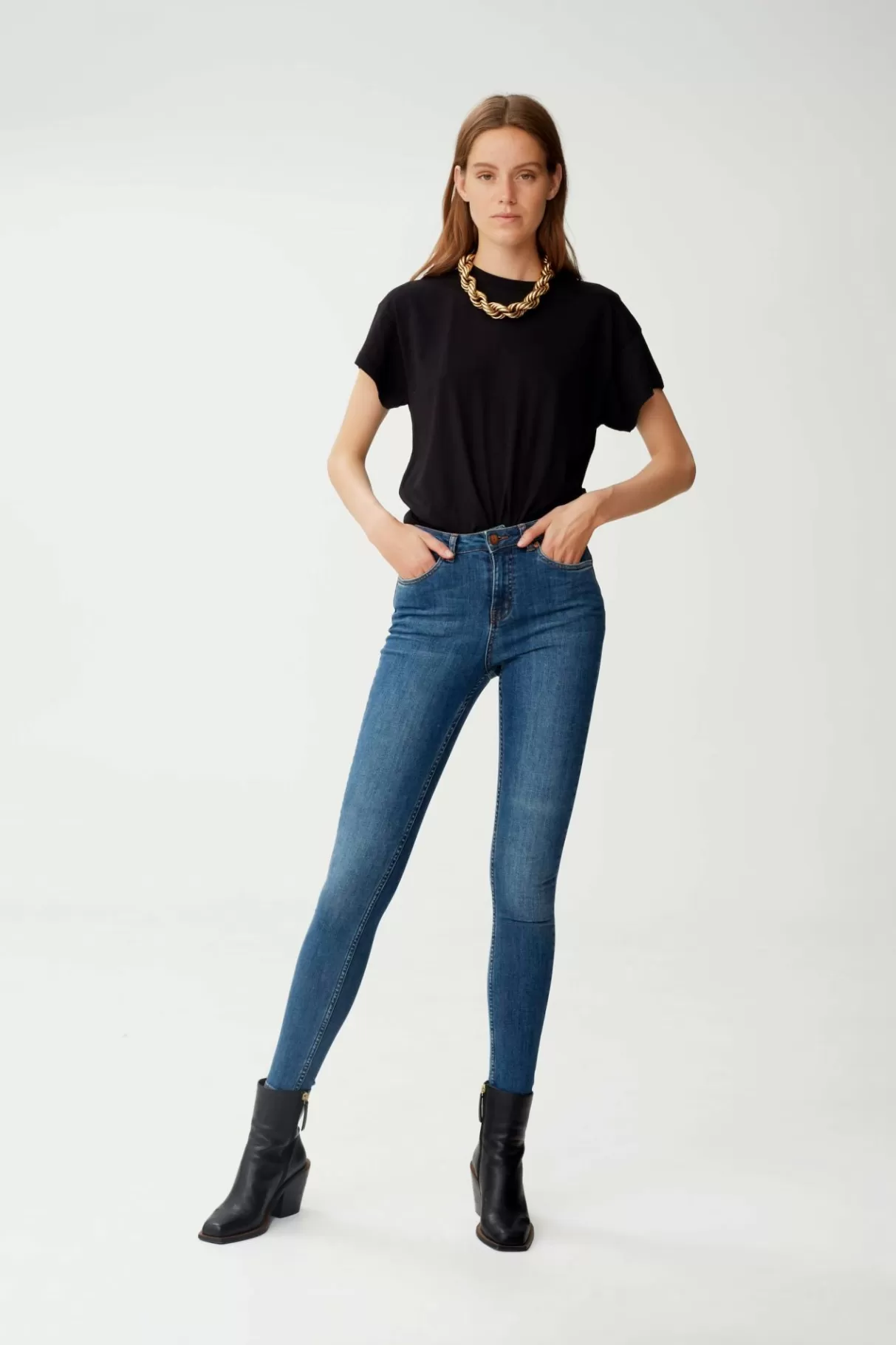 Store Gestuz Emilygz Hw Skinny Jeans Indigo Blue