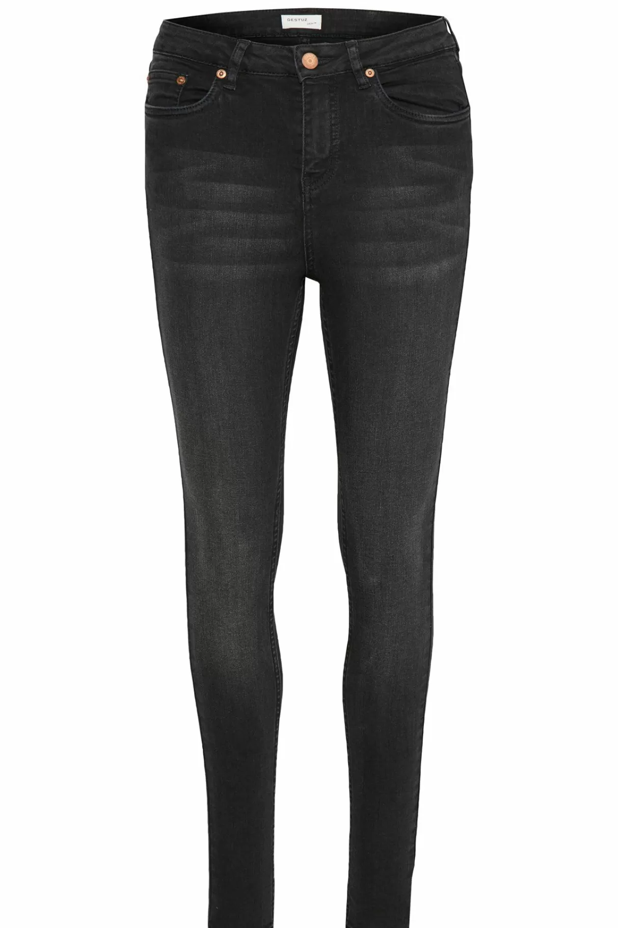 Clearance Gestuz Emilygz Hw Skinny Jeans Charcoal Grey