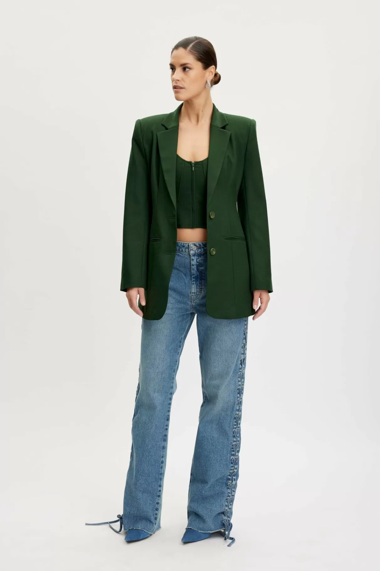 Best Gestuz Fenayagz Blazer Twocolor Green