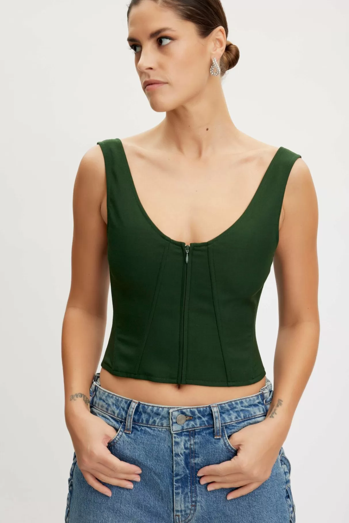 Discount Gestuz Fenayagz Top Twocolor Green