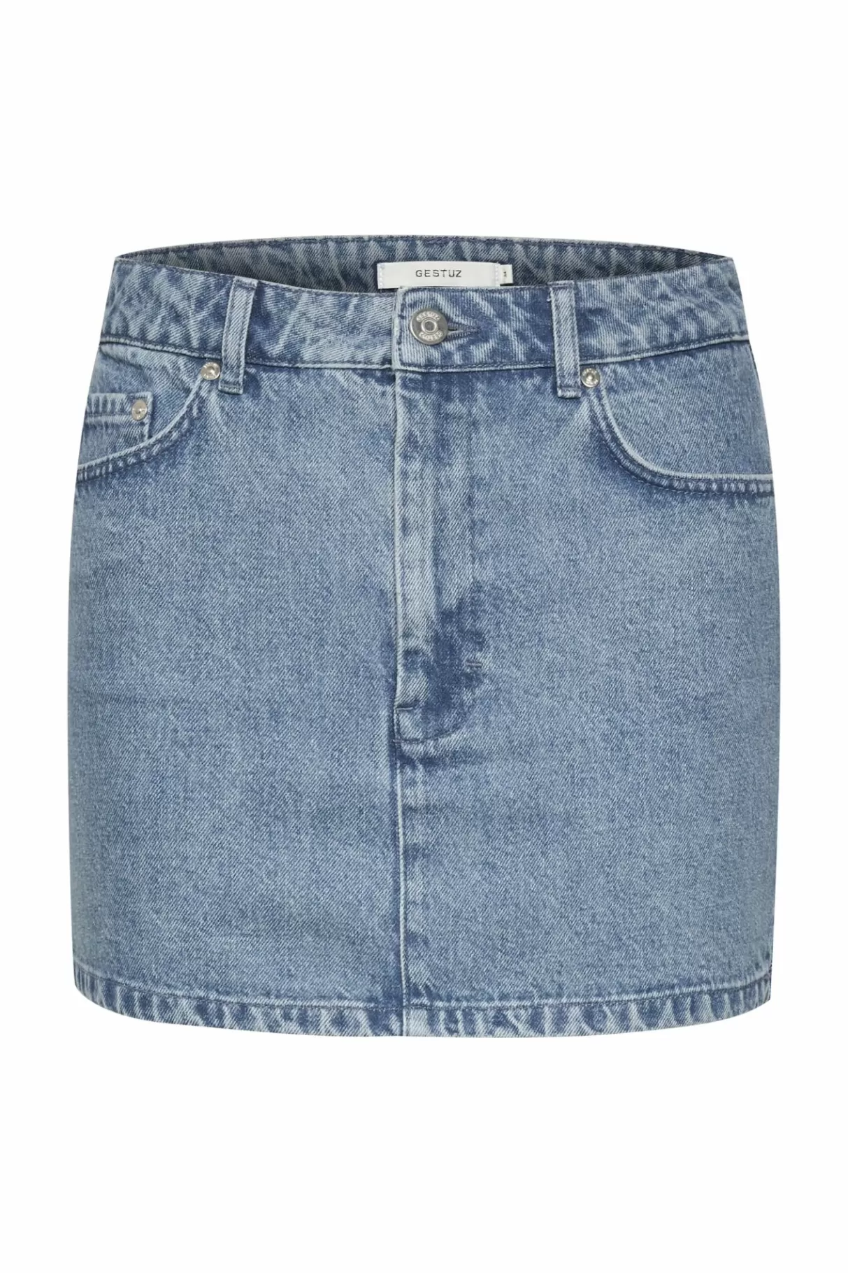 Outlet Gestuz Leiagz Nederdel Washed Mid Blue