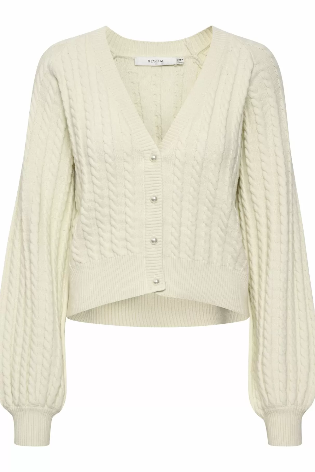 Sale Gestuz Lexigz Strikcardigan Silver Birch