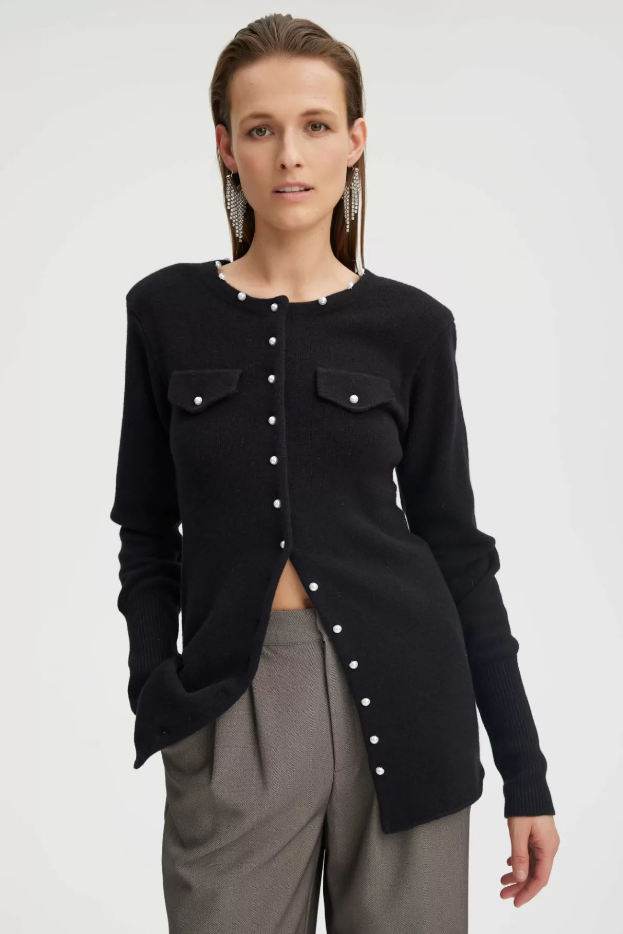 Online Gestuz Manzigz Cardigan Black