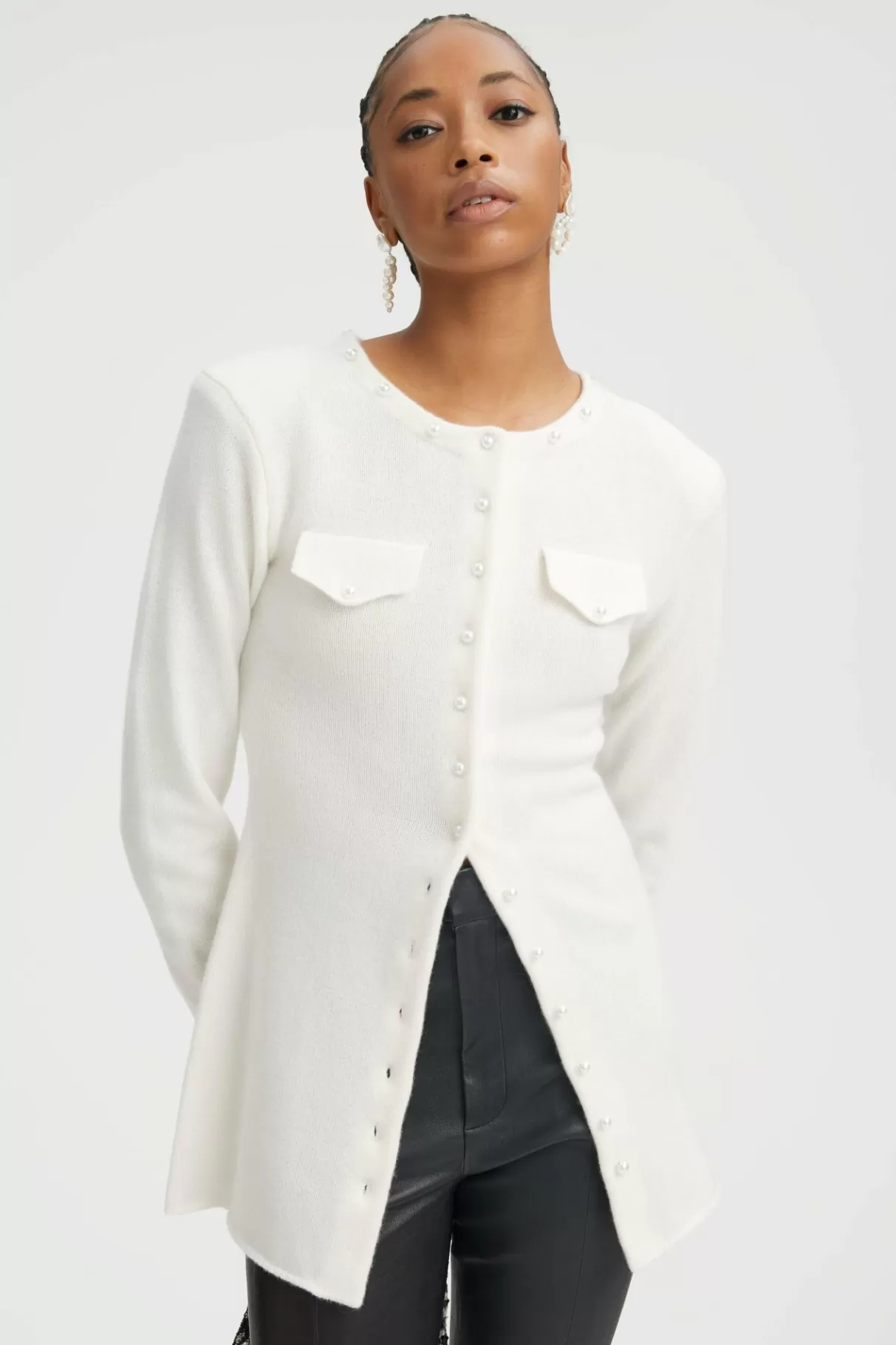 Outlet Gestuz Manzigz Cardigan Egret