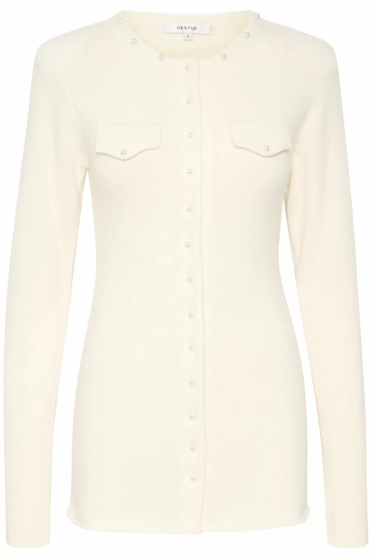 Outlet Gestuz Manzigz Cardigan Egret