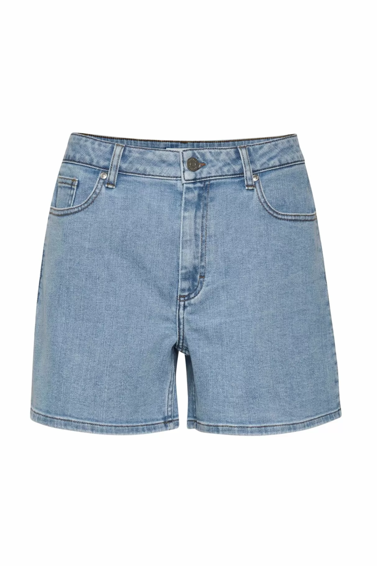 Flash Sale Gestuz Moniqgz Shorts Washed Mid Blue