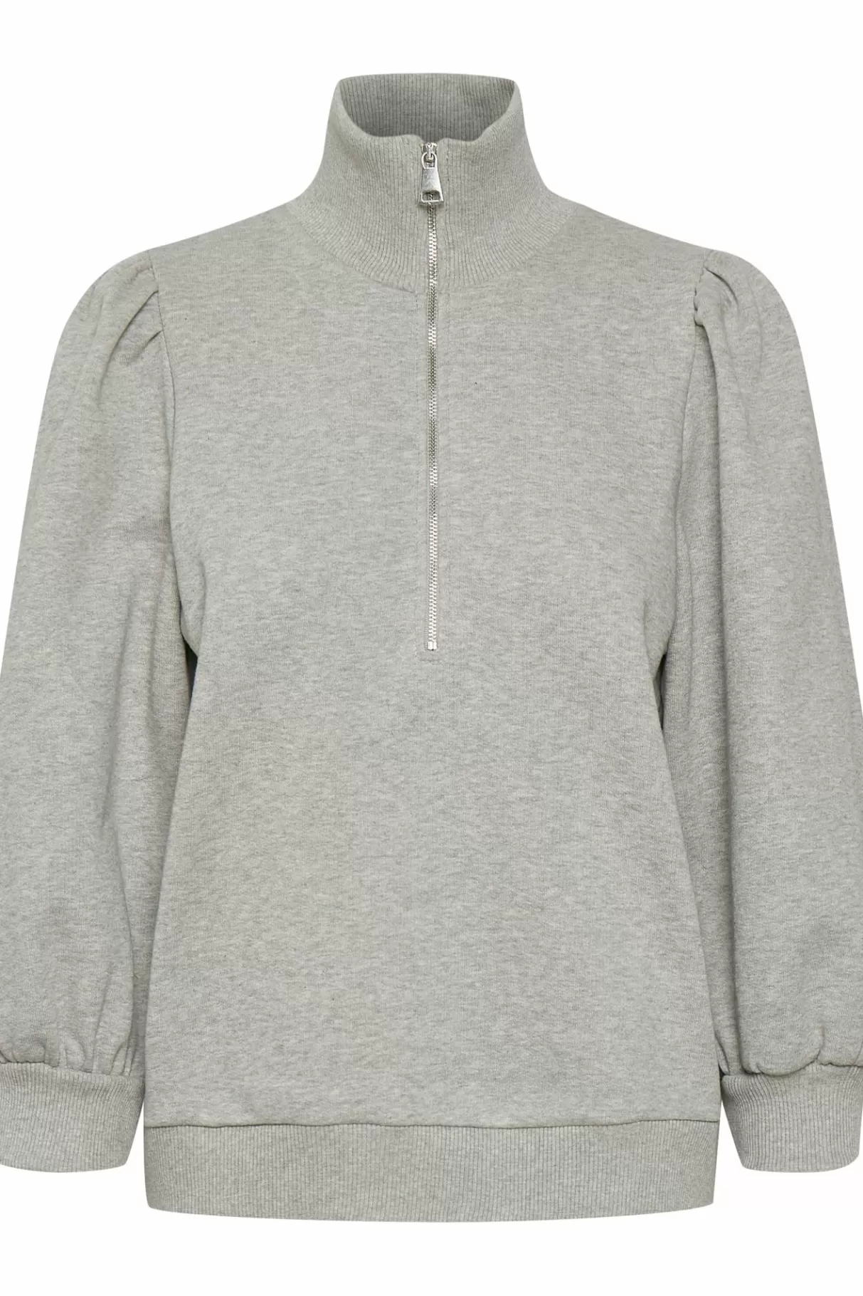 Store Gestuz Nankitagz Ss Sweatshirt Light Grey Melange