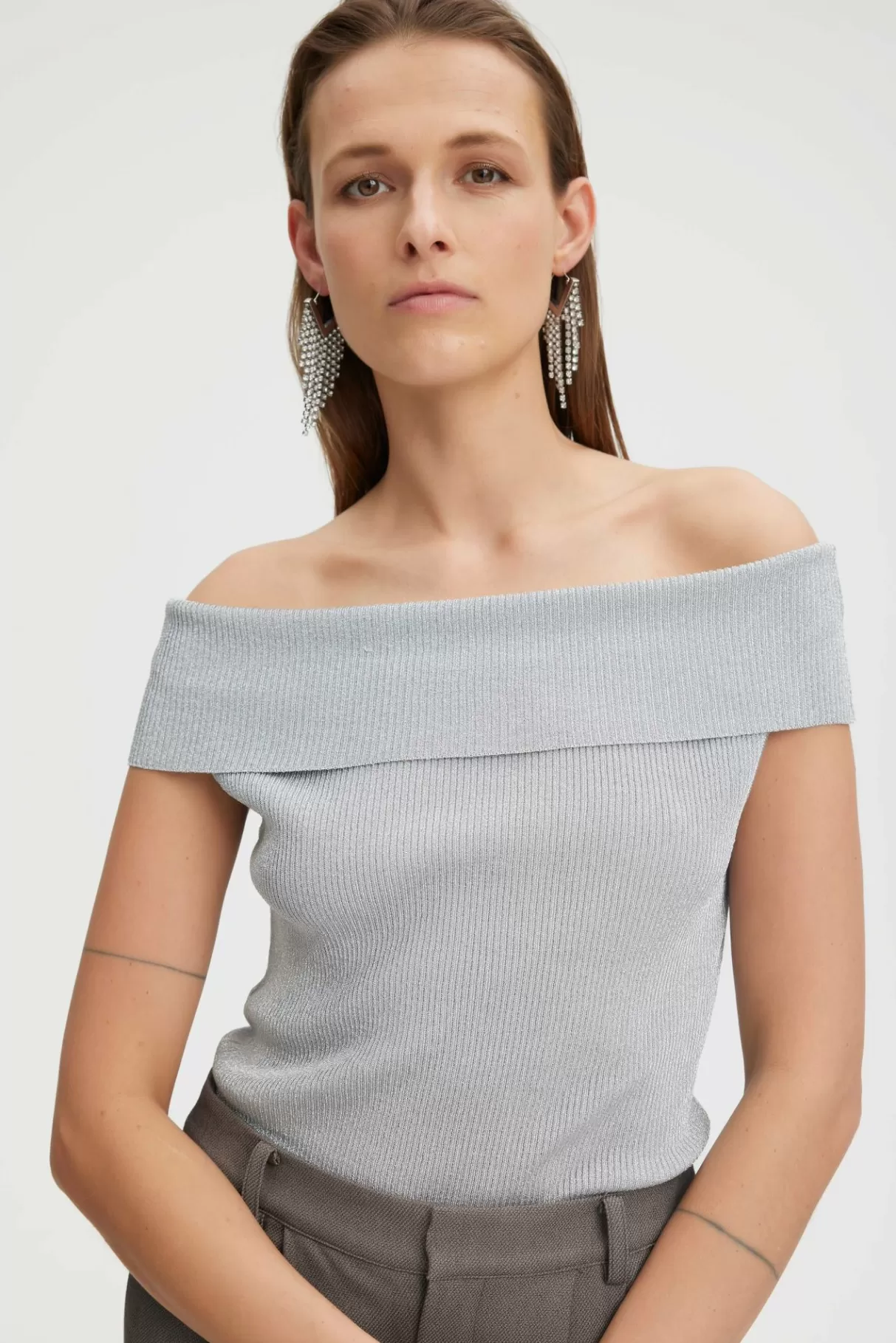 Flash Sale Gestuz Silvigz Top Silver