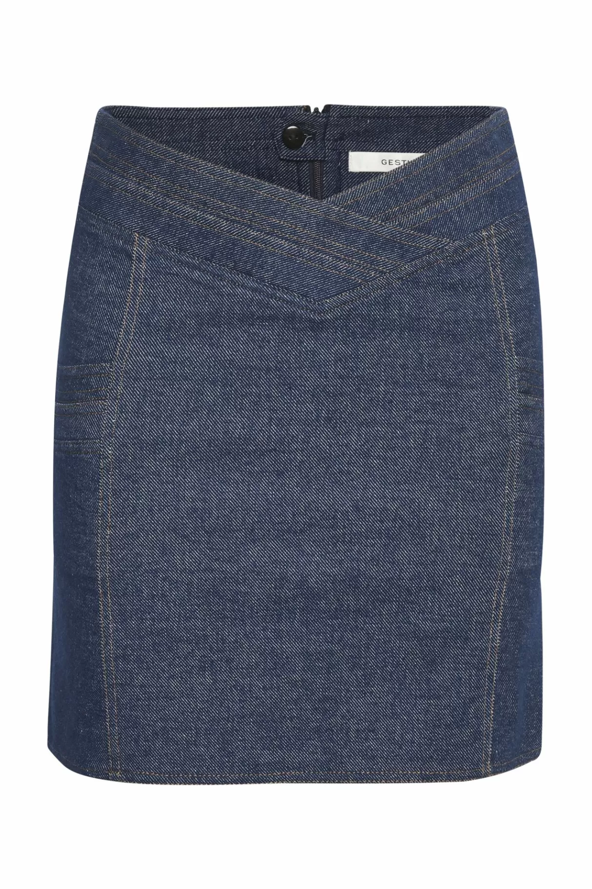 New Gestuz Vloragz Nederdel Dark Blue Denim